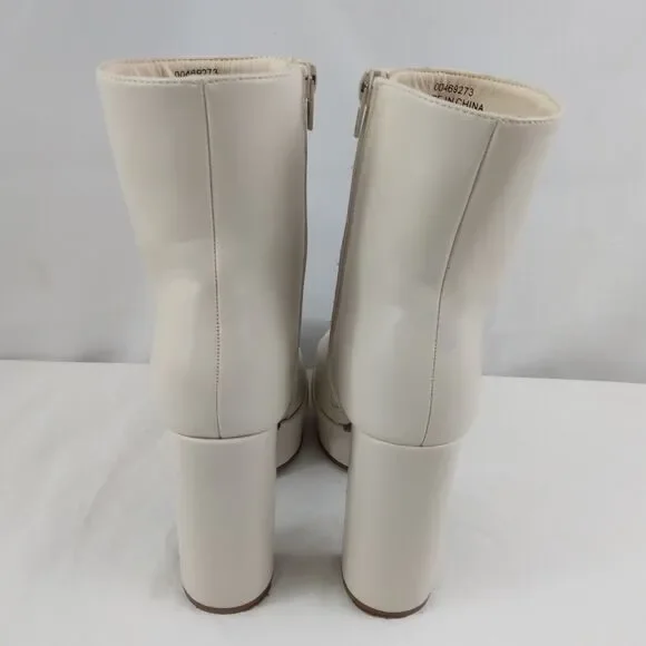Forever 21 Boots 70s Go Go Style White Retro Women's Size 5.5 - Picture 8 of 13